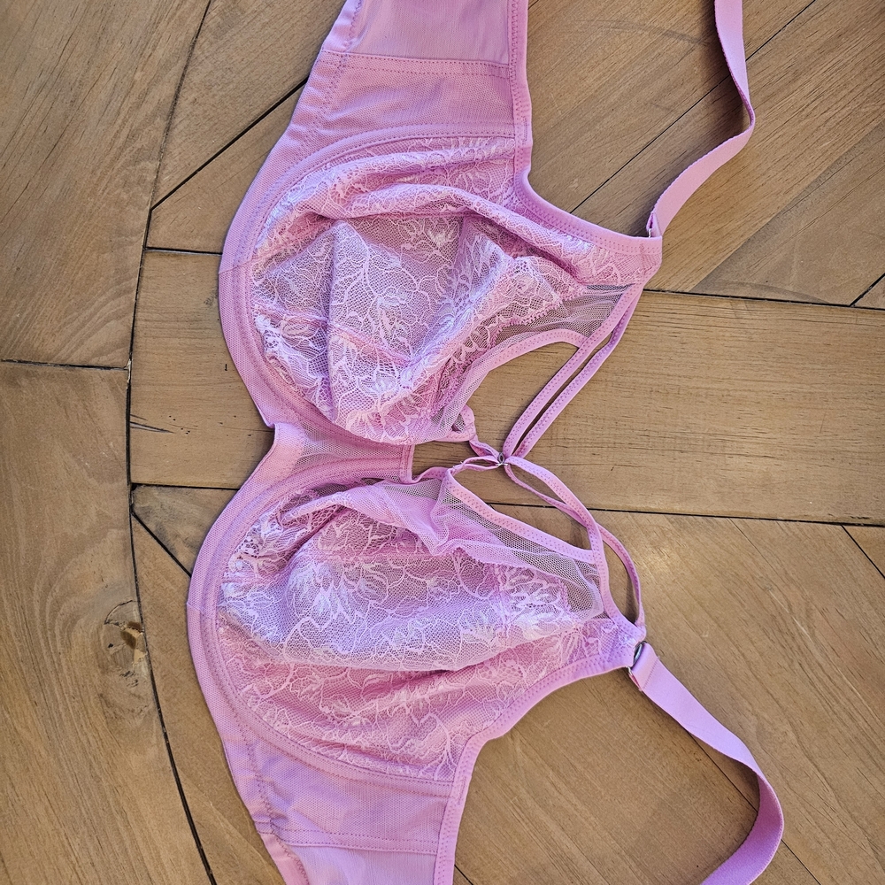 Elomi Soft Pink Lace Bra